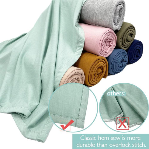 OWLOWLA Swaddle Blanket and Hat Set Newborn Swaddle Wrap Baby Receiving Blanket for Baby Boys Girls(Yellow)...