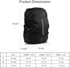 LAMA 2pcs Waterproof Rain Cover for Backpack, Reflective Rainproof Protector for Anti-dust and Anti-Theft M 26L-40L Black...