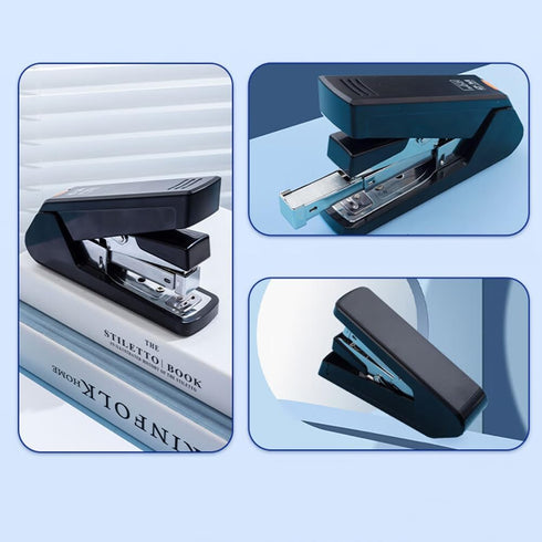 M&G Effortless Desktop Stapler 50 Sheet Capacity, One Finger Stapling, Includes 1000 Staples and Staple Remover, Portable Space Saving Stapler for...