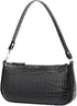 Retro Classic Crocodile Pattern Clutch Shoulder Tote HandBag with Zipper Closure Small Purse for Women...