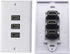 zdyCGTime 3-Port HDMI 2.0 Decorative Wall Plate - HDMI, Component, Composite Audio Video Wall Outlet Mount Panel, Supports 4K 60Hz, Perfect for Pr...