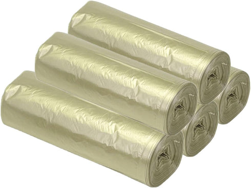 5 Rolls Small Trash Can Bags 4 Gallon Trash Bag Kitchen Trash Bags Small Garbage Bags for Office Home Bedroom Garden Bathroom Trash Can (Gold)...