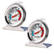 2 Pack Refrigerator Freezer Thermometer Large Dial Analog Thermometer...