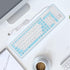 103 Keys Foldable Silicone Keyboard,Wired USB Silicone Keyboard Silent Keyboard Soft Touch Keyboard Waterproof Rollup Keyboard for PC Laptops(Blue...