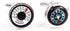 Compass & Thermometer Pair Cufflinks in a Presentation Gift Box & Polishing Cloth...