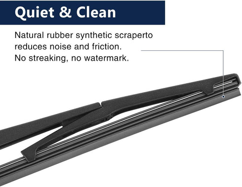X AUTOHAUX Car Rear Windshield Wiper Blade Arm Set for Chrysler Pacifica 2016-2020 14 Inch...