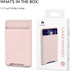 AHASTYLE Phone Credit Card Holder Stick On, Slim Phone Wallet Strong Adhesive Silicone Card Pouch Sleeve Compatible with iPhone/Android/Samsung Ga...