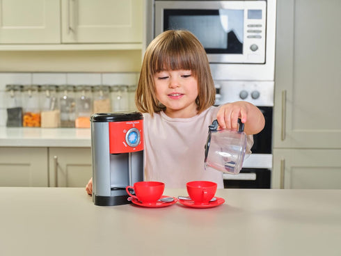 Casdon Little Cook Morphy Richards Coffee Maker Fillable Toy Coffee Maker For Children Aged 3+ Includes Water Level Indicator & Dripping Water! Re...