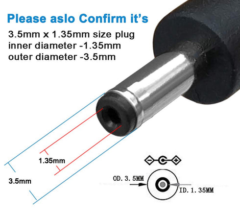 3Pack 6FT 5V DC Power Cord USB to DC 3.5mm x 1.35mm Barrel Jack Adapter Connector Charging Cable Plug...