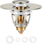 Universal Bathroom Sink Stopper in Brass, 1.04-1.97 Inch Pop Up Basin Sink Drain Stopper, Sink Drain Strainer with Anti Clogging Filter Hair Catch...