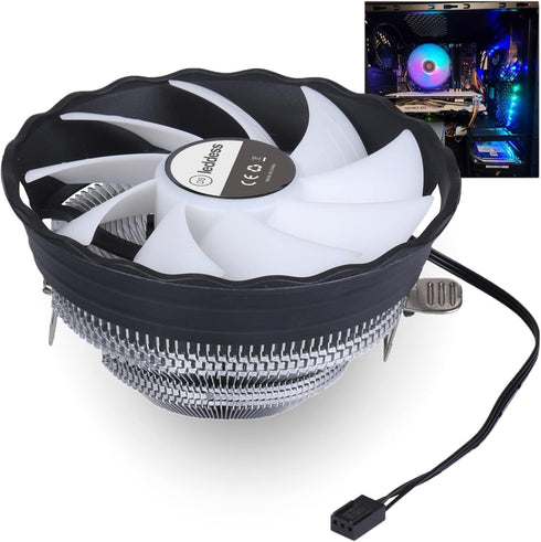 1500RPM Central Processing Unit (CPU) Fan, 120MM Aluminum Extruded CPU Cooling Fan for Computer CPU Cooling, for Intel LGA 1155 1151 775 1366 (Fix...