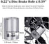 Portable Motorcycle Disc Lock,Anti Theft Disk Brake Lock with Reminder Cable for Motorcycle Bicycle Wheel Compatible for Harley Triumph Tiger Duca...