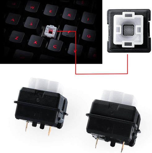 10X Romer G Mechanical Keyboard Switches Compatible for Logitech G310 G810 G910 G613 GPro Keyboards (black)...