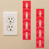 100 pcs Switch Receptacle Spacers, BOSOIRSOU Socket Outlet Spacers for Electrical Box, Electrical Extender Outlet Shims, Twist Apart Spacers Light...