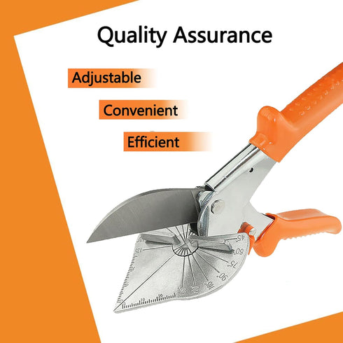 Miter Shears,Angular Cutting Molding with Miter Gauge,Multifunctional Molding Cutter Easy Cutting 45-180 Degree Angles,for PVC trunking,Bamboo Pop...