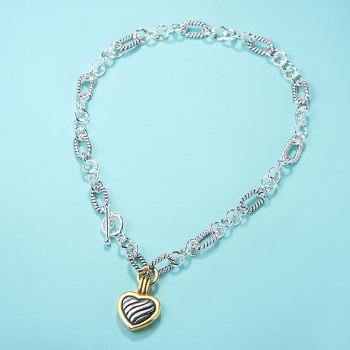 UNY JEWEL Jewelry Fashion Trendy Pendants Antique Pendant Heart Cable Wire Desinger Inspired Women Charms Necklace Gift...