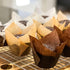 150-Pack Nordic Paper White Tulip Muffin Liners - Odorless, Non-toxic, Grease-Resistant, White Cupcake Baking Cups for Standard Size Muffin Pans f...