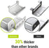 Newpowa Solar Panel Mounting Z Bracket with Nuts and Bolts Supporting for RV, Boat, Wall, Off Grid Roof Installation A Sets of 4 Units Sliver Alum...