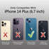 for iPhone 14 Plus Case for Women Girls Cute, Gold Plated Letter Double Heart Case Soft Shockproof, Full Camera Lens Protective Phone Cases for iP...