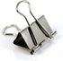 Efficient Office Organization with 12-Piece Silver Tone Binder Clips Set: 1-Inch Metal Clips in a Stylish Magnetic Round Tin Box with See-Thru Cov...