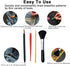 Scratch Painting Art Tool, 11 Pieces Scratching Drawing Tool Set, Including Artist Glove, Tool Bag, Scratch Coloring Pens, Plastic and Wooden Styl...