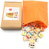 New Chinese English Language Learning Wooden Blocks Domino Children's Educational Product Wooden Toys Recognize/Identify Fruits and Animals 100pcs...