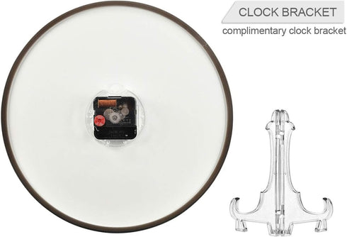 ALAZA Red Rose Flower Black Wall Clock Battery Operated Silent Non Ticking Clocks for Living Room Decor 12 Inch / 9.5 Inch...