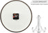 ALAZA Red Rose Flower Black Wall Clock Battery Operated Silent Non Ticking Clocks for Living Room Decor 12 Inch / 9.5 Inch...