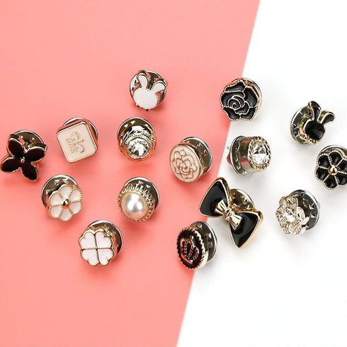 40 Style Cute Enamel Lapel Pin Set,Mini Brooch Pin Badges Cover Up Buttons for Women Shirts,Dresses,Cardigan Collar Safety Pins,Junk Charms Access...