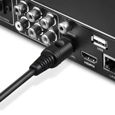 TNP Digital Optical Audio Cable 6 Feet S/PDIF Fiber Optic Cable Toslink TV Optical Cable for Soundbar, Home Theater, Speaker Wire, TV, PS4, Xbox M...