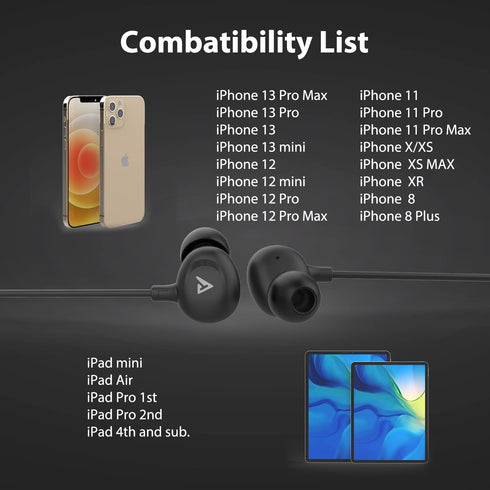 iPhone Earbuds for iPhone Headphones MFi Certified Compatible for iPhone with Microphone Volume Control for iPhone 14/13/12/11/Pro Max/Xr/Xs Max/X...