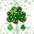 Friday Night St. Patrick's Day Door Sign Irish Hanging Welcome Board 3-D Cardboard Green Shamrock Hanger Home Wall Decor...
