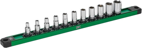 SK Tools USA 1/4" Drive, 11 Piece, 6 Point SAE, Standard Chrome Socket Set...