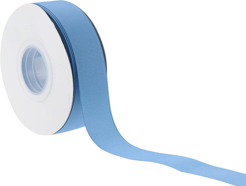 Dusty Blue Grosgrain Ribbon 1 Inch Blue Ribbon for Crafts Grosgrain Ribbon for Gift Wrapping Wedding Decor Hair Bows Party Favor Baby Shower Flowe...