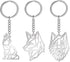 VASSAGO Stainless Steel Hollow Out Animal Keychain Backpack Car Purse Keys Accessories Purse Charm Key Ring for Men and Women...