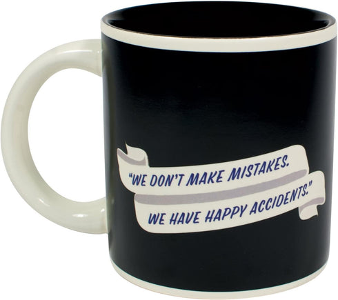 The Unemployed Philosophers Guild Bob Ross Heat Changing Mug - Add Coffee or Tea and a Happy Little Scene Appears - Comes in a Fun Gift Box...