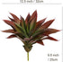 JUSTOYOU Large Artificial Succulents Aloe Plants Real Touch Fake Flowers Unpotted for Home Wedding Festival Arrangement (1, Green-Red)...