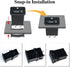 Jayron JR-HM001 Snap in Mechanical Hour Meter Rectangular Hour Meter for DC 6V to 80V Power Equipment Such as Fork Lifts,Golf Carts,Floor Care Equ...