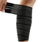 Elastic Calf Compression Bandage Sleeve Wrap for Calf Pain Relief Lower Leg Compression Support Shin Splint Guard Adjustable Plus Size Black Large...
