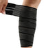 Elastic Calf Compression Bandage Sleeve Wrap for Calf Pain Relief Lower Leg Compression Support Shin Splint Guard Adjustable Plus Size Black Large...