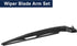 X AUTOHAUX 15inch Car Rear Windshield Wiper Blade Arm Set for Volvo V70 2004 2005 2006 2007...