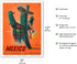 Mexico - Señor Cactus wearing a Sombrero Serape and Guitar - Mexican Department of Tourism - Vintage Travel Poster by Espert c.1945 - Master Art P...