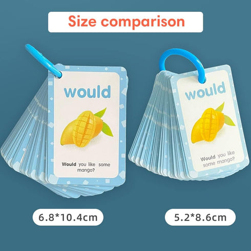 220 Sight Words Flashcards with Pictures and Sentences, 5 Levels High Frequency Words, Kindergarten to 1st Grade, Autism Learning Materials, Vocab...