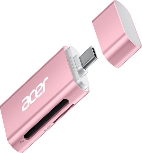 Acer USB C SD 4.0 Card Reader, UHS-II Micro SD Card Reader USB C Supports Dual Card Reading, 2-in-1 Memory SD Card Reader Adapter for iPhone 15 fo...