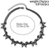 COLORFUL BLING Gothic Black Star Moon Choker Necklace Punk Style Layered Tassel Y2k Butterfly Collar Necklace for Women Goth Jewelry...
