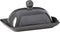Boston Warehouse Speckleware Butter Dish with Lid, Charcoal...