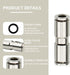 3 Pcs 8mm Straight Push in Connect Pneumatic Fitting,2 Way Nickel Plated Brass Quick Release PU Air Line Adapter...