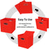 Black Foldable Storage Cubes Bins , Fabric Storage Box Cubes Organizer Baskets with Dual Handles for Home Organizer (Red)...