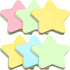 6 Pack Star Shape Sticky Notes 3 x 3 Inch Adhesive Self Stick Pads Easy to Post for Home Office Business Notebook 4 Colors 100 Sheets/Pad...