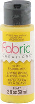 Fabric Creations Fabric Ink in Assorted Colors (2-Ounce), Real Yellow...